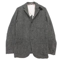 新品✨リネン100 45R ニットジャケット 霜降り インディゴ R刺繍 3