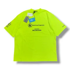 未使用 BALENCIAGA WFP LOGO PRINT T-SHIRT ロゴプリントTシャツ カットソー バレンシアガ 612966TMLV2 グリーン L （1582M）のサムネイル