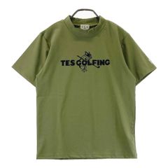 サイズ：S TES GOLF(SS)  ハイネック 半袖Tシャツ  カーキ系 [240101726521] ゴルフウェア メンズ ストスト サイズ：S TES GOLF(SS) ハイネック 半袖Tシャツ カーキ系