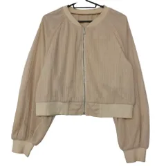 Diagram ダイアグラム ブルゾン チュール プリーツ ジャケット 0320101218 ライトベージュ 36【S】 レディース 【中古】のサムネイル
