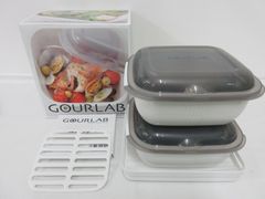 ⭐GOURLAB マルチクッキングカプセル 2個セット グレー＆ピンク - メルカリ