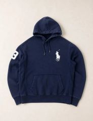 Polo by Ralph Lauren パーカー ネイビー ビックポニー刺繍 - メルカリ