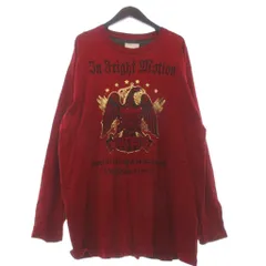 エアウォーク airwalk Tシャツ カットソー 長袖 プリント 赤 レッド 4Lのサムネイル