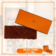 HERMES エルメス タオルハンカチ オレンジ 新品 タグつき 101299M