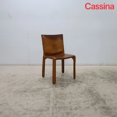 Cassina カッシーナ 412 CAB キャブ アームレスチェア ダイニングチェア 総革/レザー マリオ・ベリーニ 39万 名作品のサムネイル