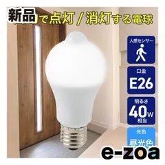 ELPA エルパ 人感センサー付きLED電球 一般電球A形 E26 40W形 昼光色 LDA5D-G-G5107PIR (2655466)のサムネイル