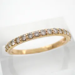 PonteVecchio ポンテヴェキオ 0.35ct ハーフ ダイヤ リング K18 750 YG 14号 イエローゴールド 指輪 ジュエリー ハーフエタニティ ハーフサークル 5153のサムネイル