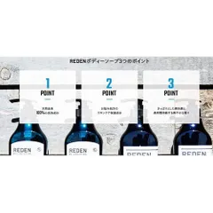 まとめ買い REDEN BODY SOAP リデン ボディーソープ マリンムスクの香り 500ml 3本セットのサムネイル