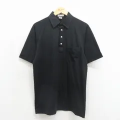 M/古着 アロー 半袖 ポロ シャツ メンズ 90年代 90s ラグラン 黒 26jun02のサムネイル