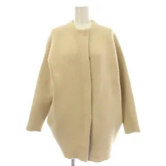 エレンディーク ELENDEEK 21SS RACOON MIX WCD ノーカラージャケット ウール混 コート F ベージュ 512152627701 /☆G15のサムネイル