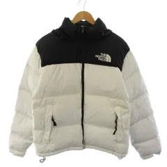 ザノースフェイス THE NORTH FACE 1996 Retro Nuptse ダウンジャケット フード ジップアップ ナイロン M ブラック ホワイト NF0A3C8D /BM25のサムネイル