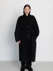 オーラリー カシミヤ ウール チェスターコート ブラック 19aw 0サイズ