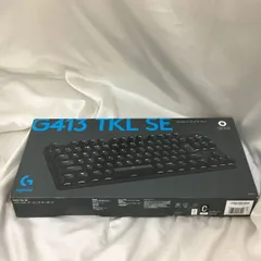 【三沢店65-G4-0629】* Logicool G413 TKL SE  PBTキーキャップ アルミニウムトップケース テンキーレスモデル Logicool G413 TKL SE ゲーミングキーボード PBTキーキャップ ブラックモデルのサムネイル