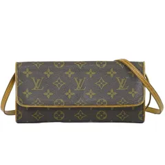 本物 ルイヴィトン LOUIS VUITTON LV ポシェットツイン GM モノグラム 2WAY ショルダーバッグ クラッチバッグ ブラウン M51852 ビトン バッグ 中古 のサムネイル