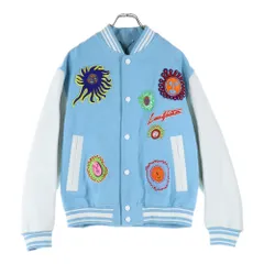 LOUIS VUITTON (ルイヴィトン) 23SS ×YK Embroidery Varsity Jacket RM232H VN6 HOL30E ×草間彌生 エンブロイダリー バーシティジャケット ライトブルーのサムネイル