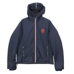 GUCCI グッチ ダウンジャケット スネークワッペン ジップアップ フーデット ブルゾン アウター ネイビー 46【M】 メンズ 【中古】のサムネイル