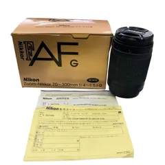 186001 動作未確認 Nikon ニコン カメラレンズ（単体） AF Zoom-Nikkor 70-300㎜ ブラック ZOOMのサムネイル