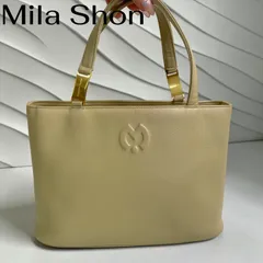 Mila Schon ハンドバッグ ベージュ レザーのサムネイル