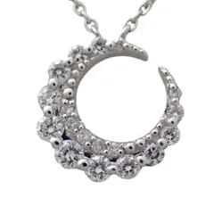Vendome Aoyama ヴァンドーム青山 0.26ct ダイヤモンド ダイヤ ネックレス 三日月 月 Pt950 Pt850 プラチナ ペンダント ムーン デザインジュエリー 5159のサムネイル