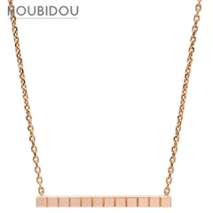 ショパール CHOPARD ネックレス アイスキューブ ローズゴールド ピンクゴールド 750 PG RG 18K バー 【中古】のサムネイル