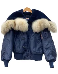 リアルマッコイズ THE REAL McCOY'S Type N-2A Flight Jacket フライト ジャケット ジップアップ エアフォース ミリタリー アウター 単丈 紺 ジャケット プリント ネイビー XSサイズ 104MT-3394のサムネイル