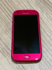 未使用 本体のみ らくらくスマートフォン 4 F-04J レッド 赤  docomo  富士通 スマートフォンのサムネイル