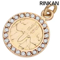 クロムハーツ  22K CHRM ANGL MDL P/D/エンジェルメダルチャーム PAVEダイヤ/ゴールドネックレストップ メンズのサムネイル