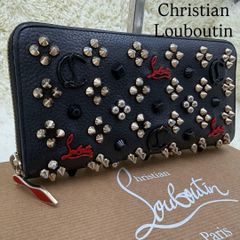 ✨美品✨ ルブタン 長財布 ラウンドジップ スタッズ パネトーネ