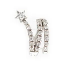 スタージュエリー スターモチーフ ダイヤ イヤリング 片耳用 ジュエリー K18 0.12ct シルバー 1.1g【中古】のサムネイル