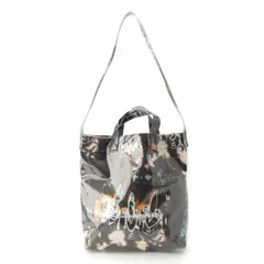 コムデギャルソンシャツ FUTURA コットン PVC 2WAY ショルダー トートバッグ W28611 ブラック クリア【中古】のサムネイル