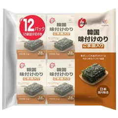 大象ジャパン Ofood 韓国 味付 のり 8切 8枚 (4g×12)×8個入| 送料無料 一般食品 乾物 味付のり 海苔 韓国のり ストック ご飯のお供 ケース買い まとめ買い 業者 仕入れ 大量 おつまみのサムネイル
