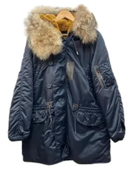リアルマッコイズ THE REAL McCOY'S Type N-3A Flight Jacket フライト ジャケット ジップアップ ファー エアフォース ミリタリー アウター 紺 ジャケット 無地 ネイビー Mサイズ 104MT-3397のサムネイル