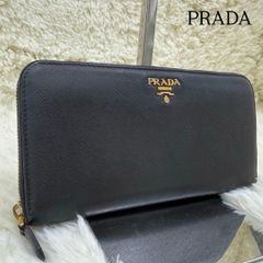 極上美品110 PRADA プラダ ラウンドファスナー 長財布 nx2 - メルカリ