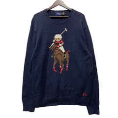 【中古品】 POLO RALPH LAUREN ポロ・ラルフローレン BEAR COTTON KNIT SHIRT ベア コットン ニット 長袖 【147-260629-as-10-izu】のサムネイル