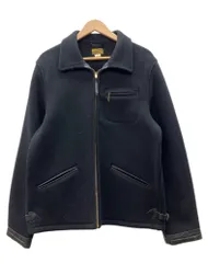 リアルマッコイズ THE REAL McCOY'S Field Sports Jacket フィールド スポーツ ジャケット ジップアップ TALONジップ 袖レザー アウター 黒 サイズ44 ジャケット 無地 ブラック 104MT-3399のサムネイル