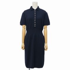 現行品伊勢丹限定レア♡ 34サッカーストレッチシャツカラーワンピース
