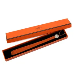 エルメス　携帯ストラップ　オレンジ　シルバー　チャーム　キーホルダーのサムネイル