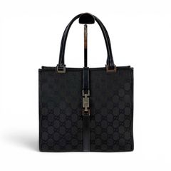 GUCCI グッチ トートバッグ ジャッキー ブラック GGキャンバス