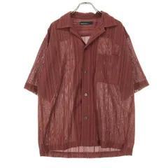 美品 green label relaxing グリーンレーベルリラクシング 半袖 メッシュ オープンカラーシャツ S レッド系 UNITED ARROWS ユナイテッドアローズ メンズ 古着のサムネイル