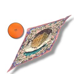美品 HERMES エルメス カレ90 Nuba Mountain ヌバマウンテン スカーフ