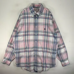 古着 ブルックスブラザーズ Brooks Brothers 長袖シャツ ワンポイント マディソン M  ピンク系 チェック メンズのサムネイル