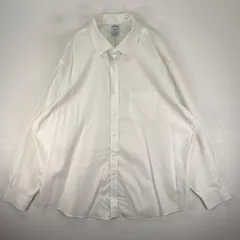 古着 ブルックスブラザーズ Brooks Brothers 長袖シャツ オックスフォード 胸ポケット 2XL  ホワイト系 無地 メンズのサムネイル