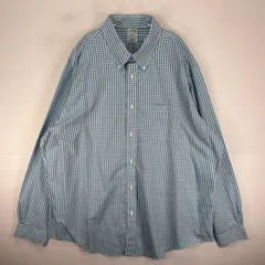 古着 ブルックスブラザーズ Brooks Brothers 長袖シャツ 胸ポケ 2XL  ブルー系 チェック メンズのサムネイル