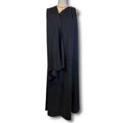 リックオウエンス シルクドレープワンピース ドレス 黒 40 絹100