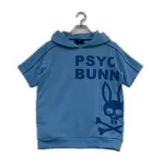 未使用品 レディース サイコバニー Psycho Bunny パーカー 1(S) ブルー 水色 半袖のサムネイル
