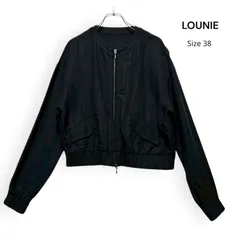 LOUNIE ルーニィ リネン クロップド ジャケット ブルゾン Size38  /A2686のサムネイル