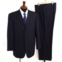 新品 ロンナー スーパー100 ファインメリノ スーツ ネイビー 光沢