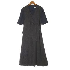 ジュンハシモト 美品 テーパードパンツ サテン 2 黒 ブラック アンクル丈 ジュンハシモト junhashimoto 美品 テーパードパンツ サテン 2 黒