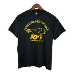 90年代 USA製 FRUIT OF THE LOOM カレッジ Ｔシャツ ブラック(メンズ L)中古 古着 U0868のサムネイル