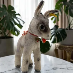 送料無料★シュタイフ★Grissy Donkey 17cm★ロバのグリッシー/驢馬/ドンキー★ビンテージ/アンティーク★Steiff/STEIFFのサムネイル